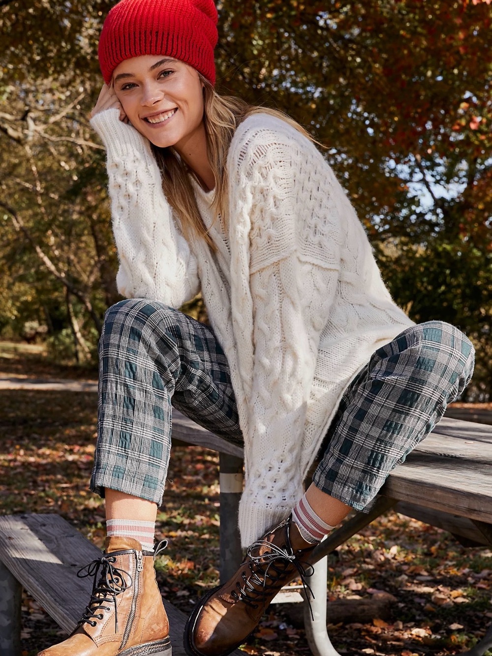Free People Destroyed Oversized Cable Pullover Sweater!